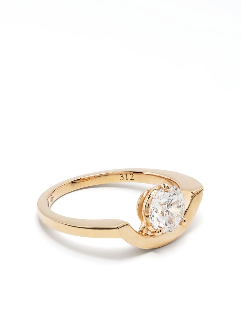 Loyal.e Paris 18kt yellow gold Intrépide Grand Arc diamond ring von Loyal.e Paris