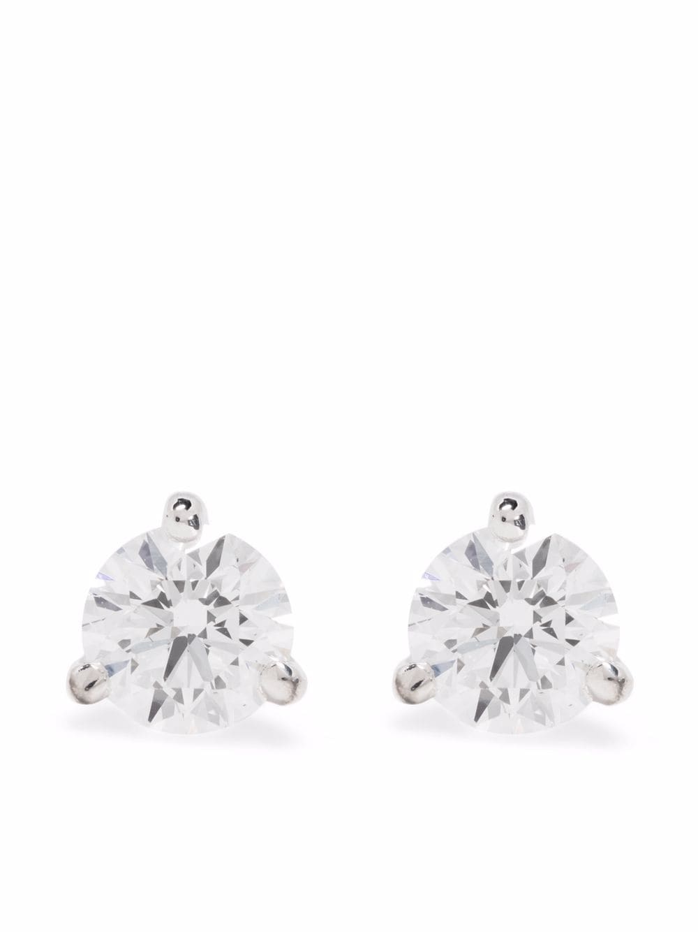 Loyal.e Paris 18kt recycled white gold Pur.e diamond earrings - Silver von Loyal.e Paris
