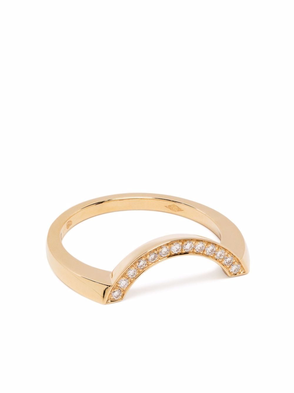 Loyal.e Paris 18kt recycled yellow gold Intrépide diamond pavé ring von Loyal.e Paris