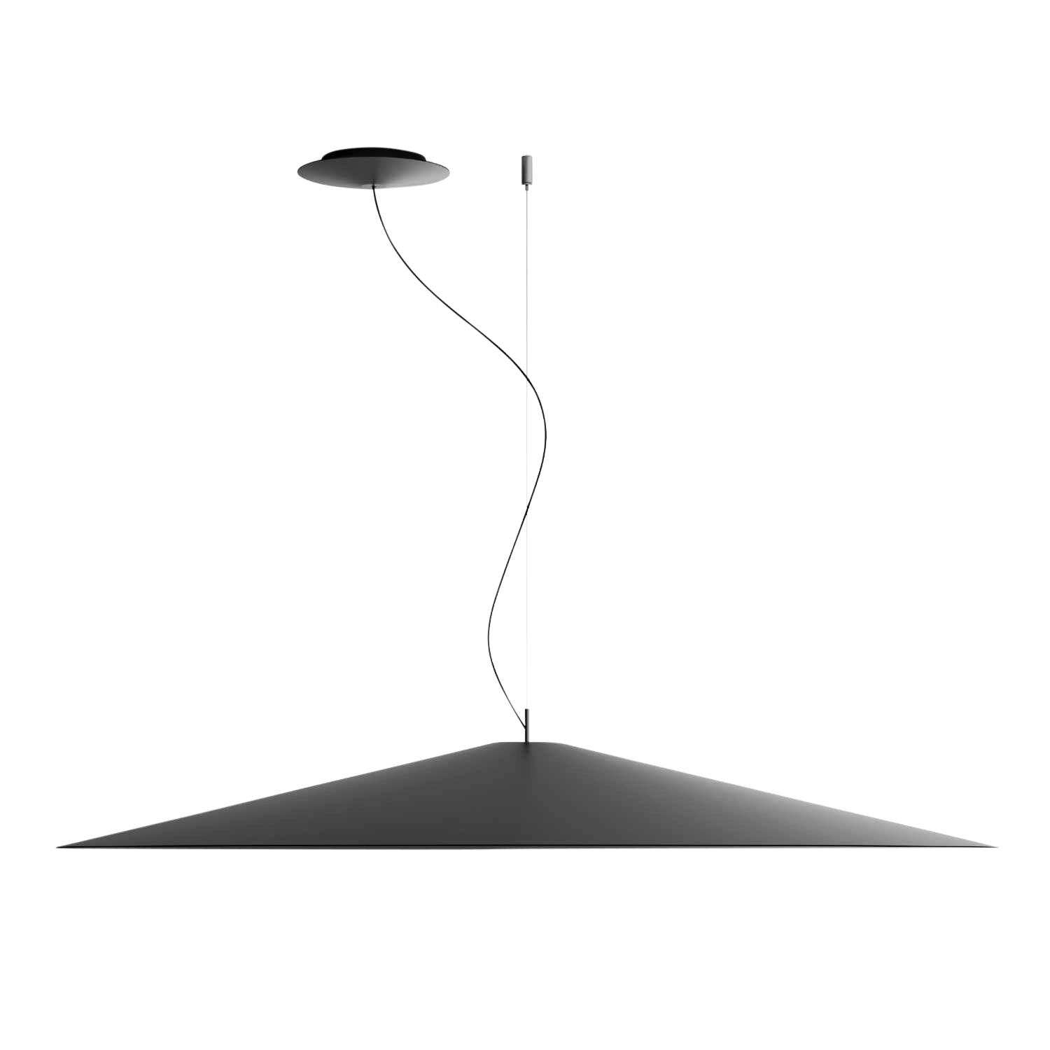 A07 KOINÈ LED Pendelleuchte, Grösse d. 110 cm, Ausführung matt black, Lichtfarbe 3000k von Luceplan