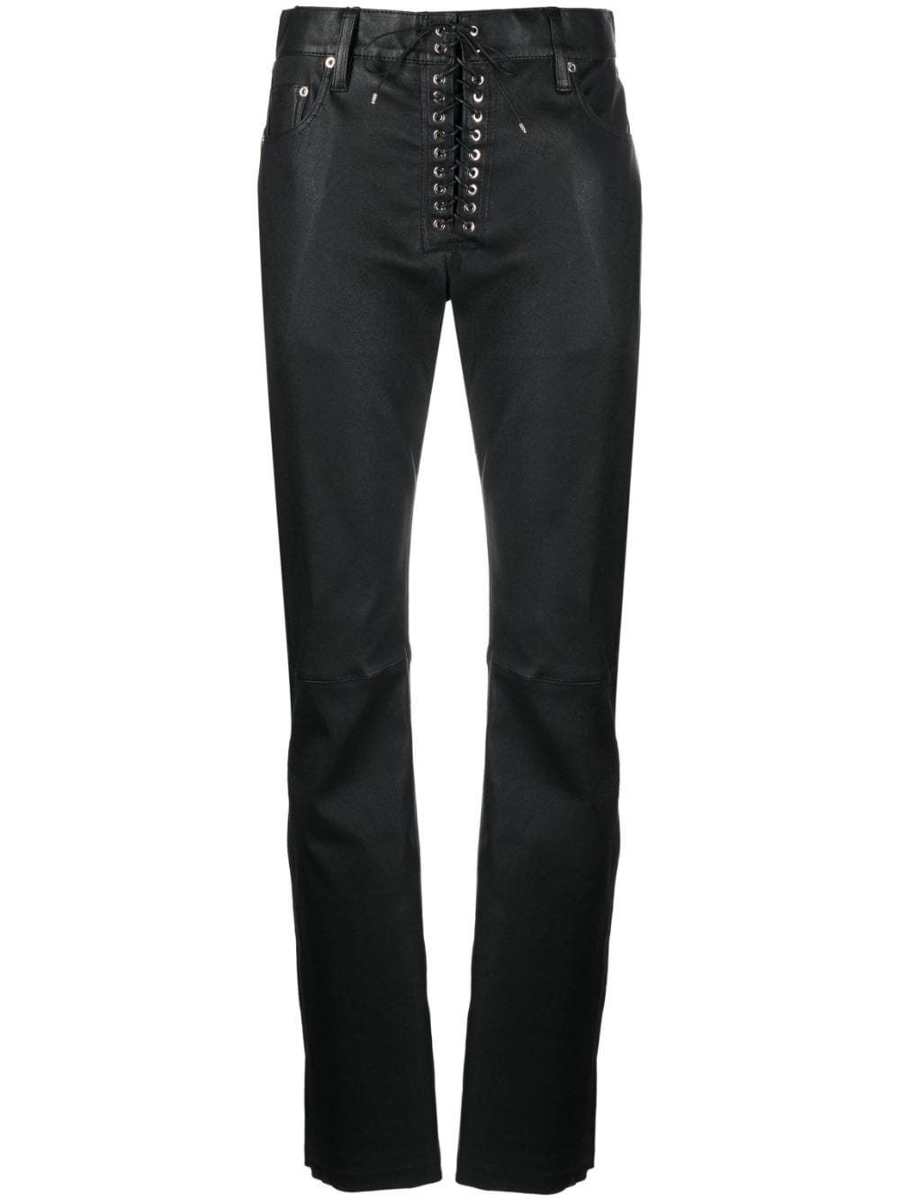 Ludovic de Saint Sernin lace-up leather trousers - Black von Ludovic de Saint Sernin