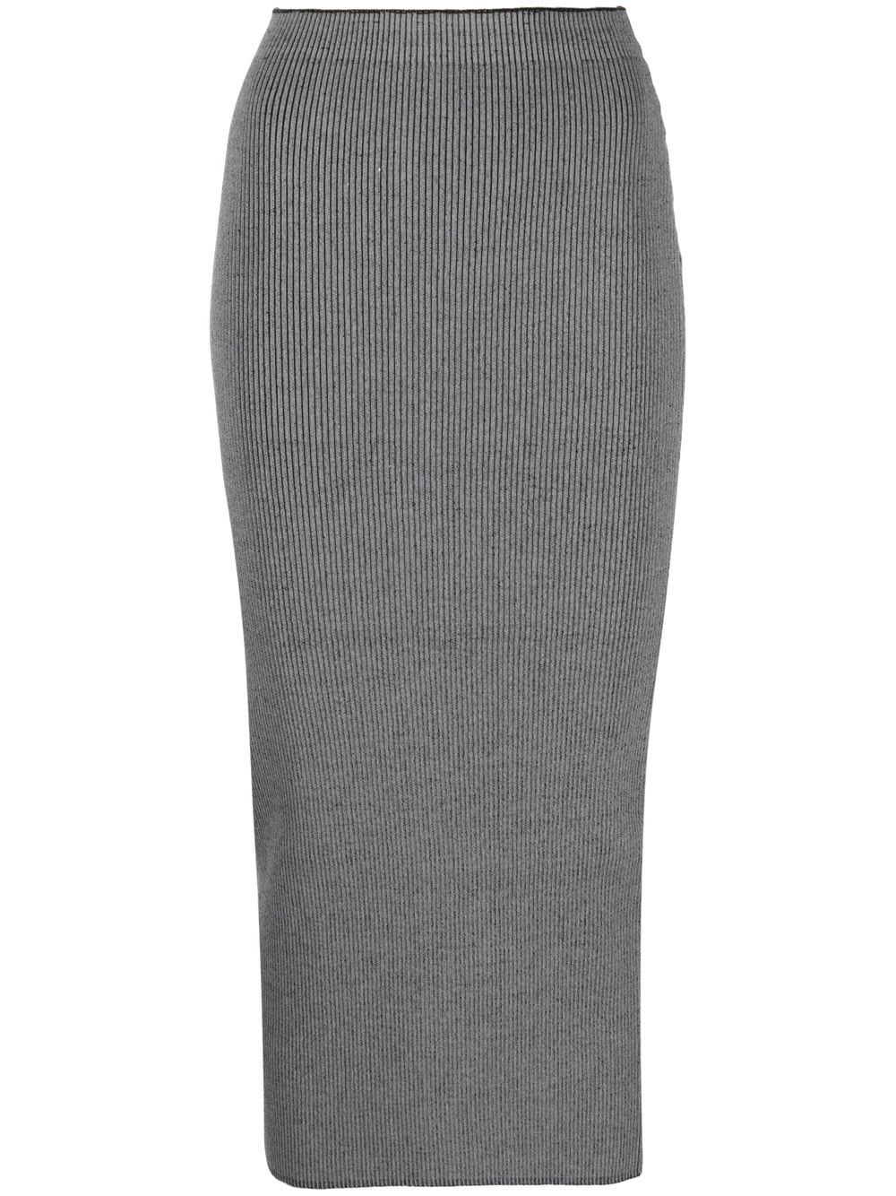 Ludovic de Saint Sernin ribbed-knit tube skirt - Grey von Ludovic de Saint Sernin