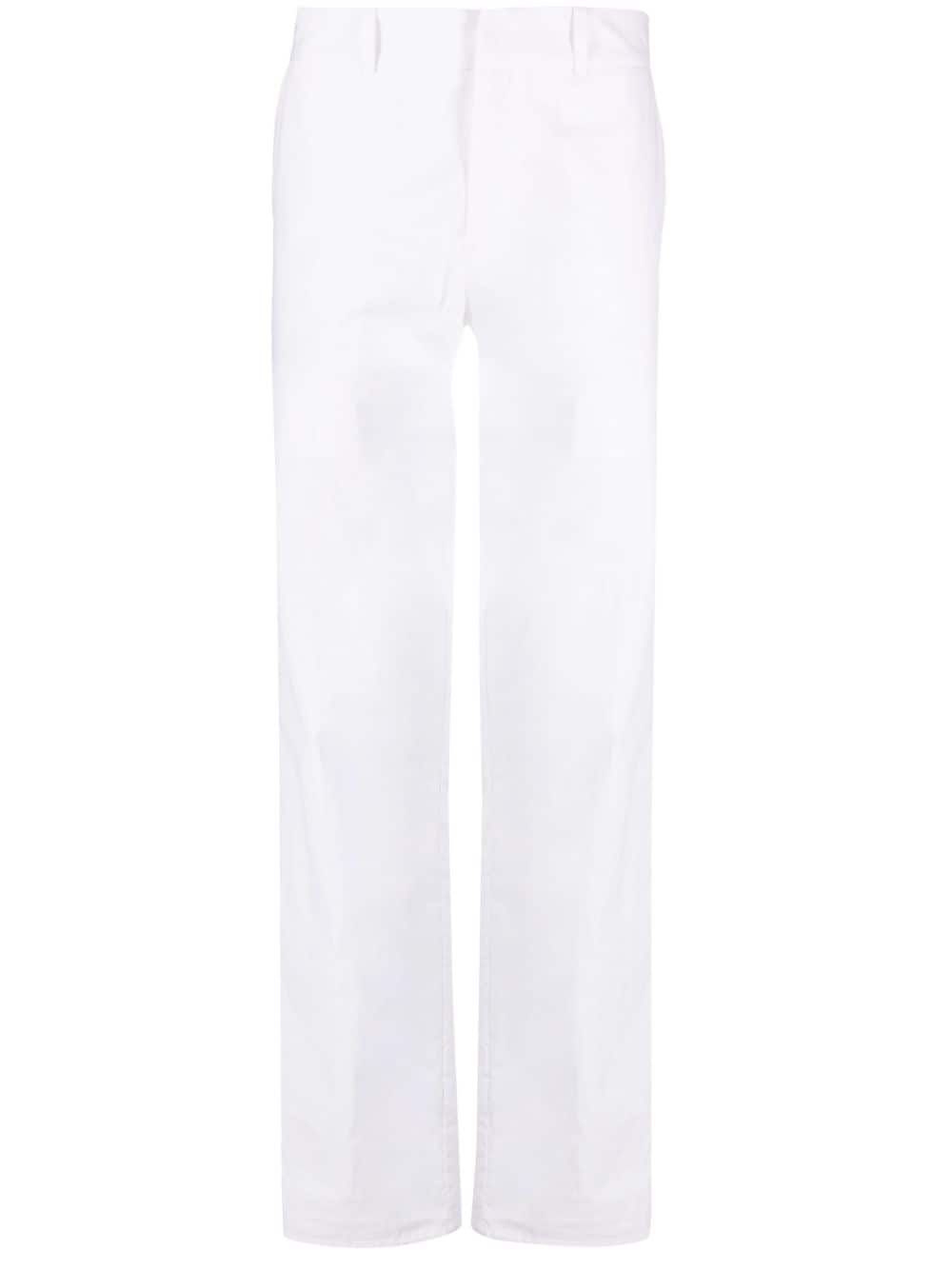 Ludovic de Saint Sernin slim-cut cotton trousers - White von Ludovic de Saint Sernin