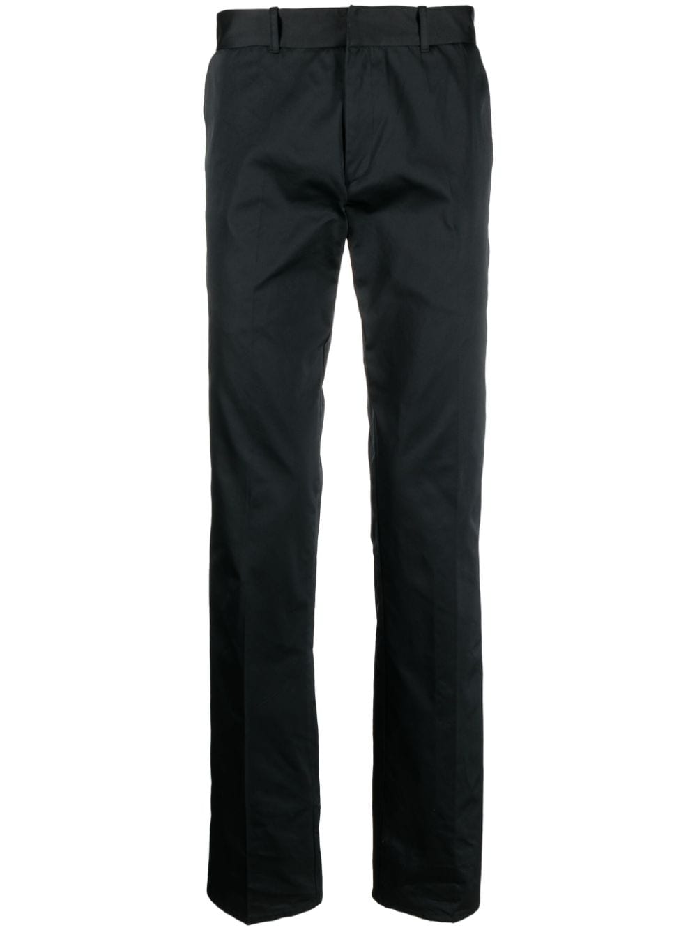 Ludovic de Saint Sernin slim-cut satin-finish trousers - Black von Ludovic de Saint Sernin