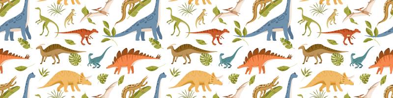 Lüttenhütt Bordüre »Dinos«, gemustert, 3er Set, selbstklebend, kinderleichte Anbringung, Sticker von Lüttenhütt