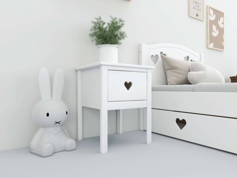 Lüttenhütt Nachttisch »Beeke Nako, Nachtkommode«, Nako, Breite 43 cm, mit Schublade, teilmassiv, FSC® zertifiziert von Lüttenhütt