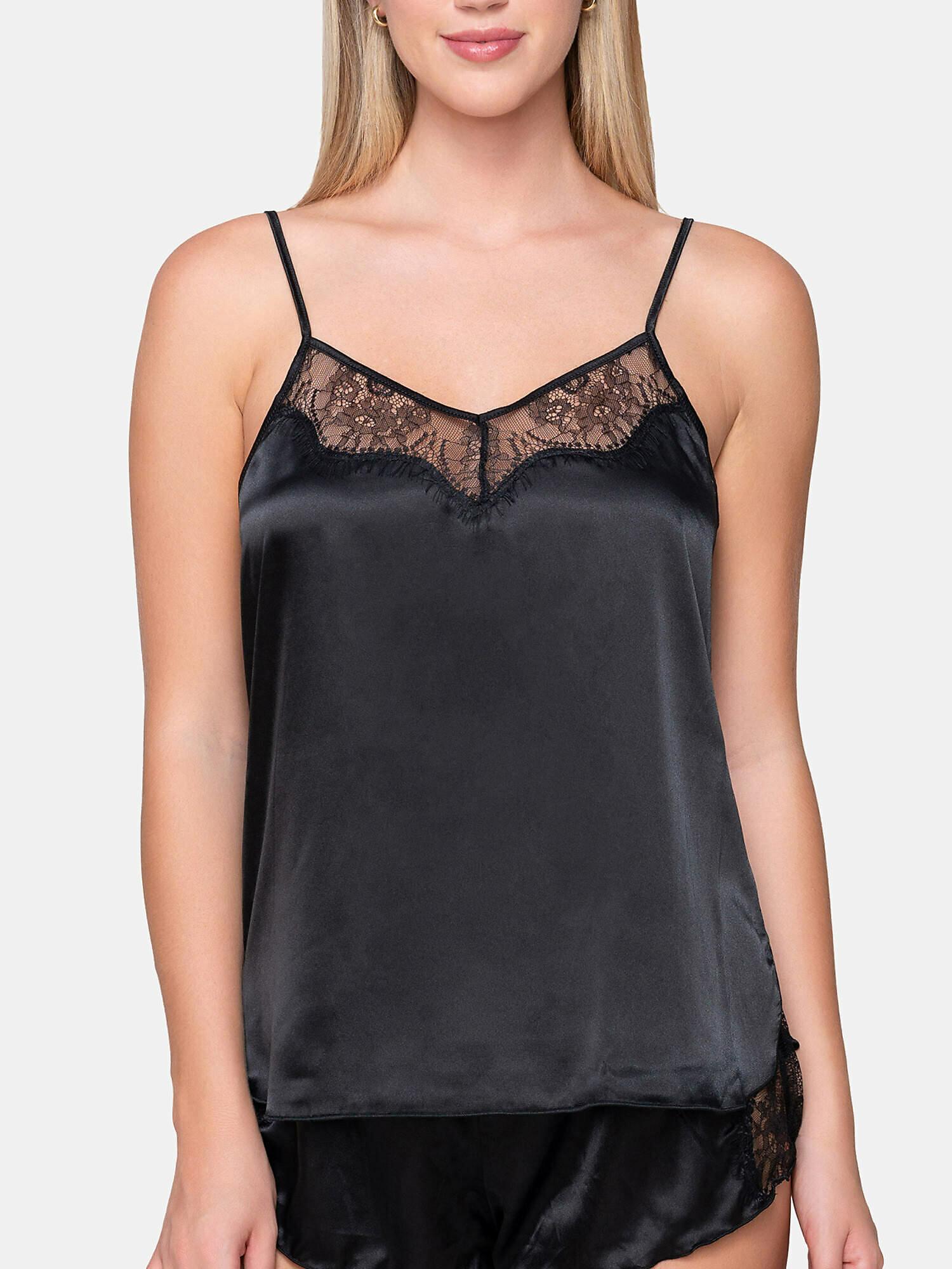 Camisole-top Mit Dünnen Trägern Prestige Satin Damen Schwarz L von Luna