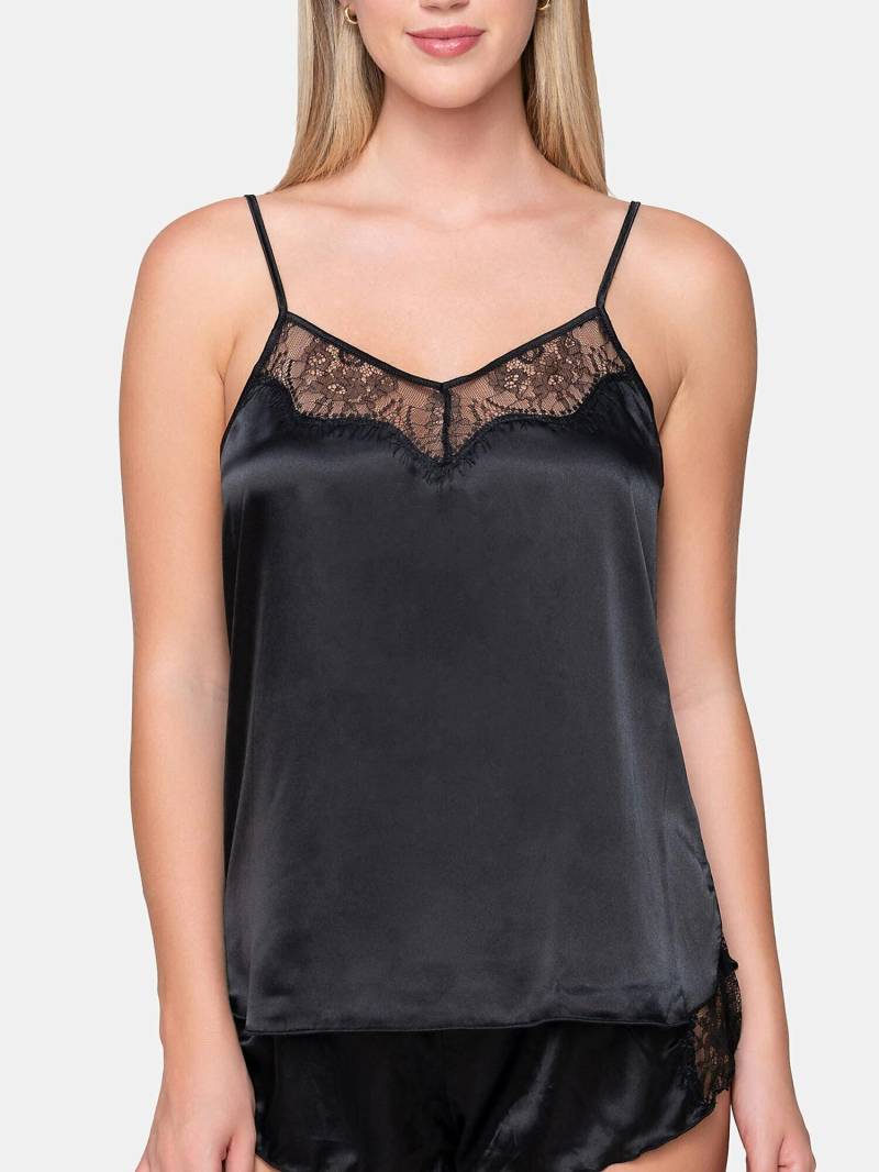 Camisole-top Mit Dünnen Trägern Prestige Satin Damen Schwarz XL von Luna