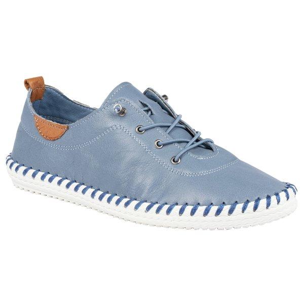 Leinenschuhe St Ives Damen Blau 36 von Lunar