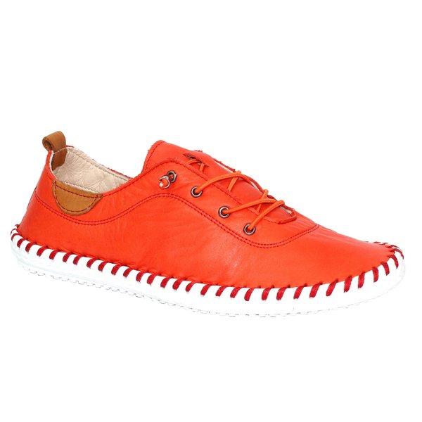 Leinenschuhe St Ives Damen Orange 37 von Lunar