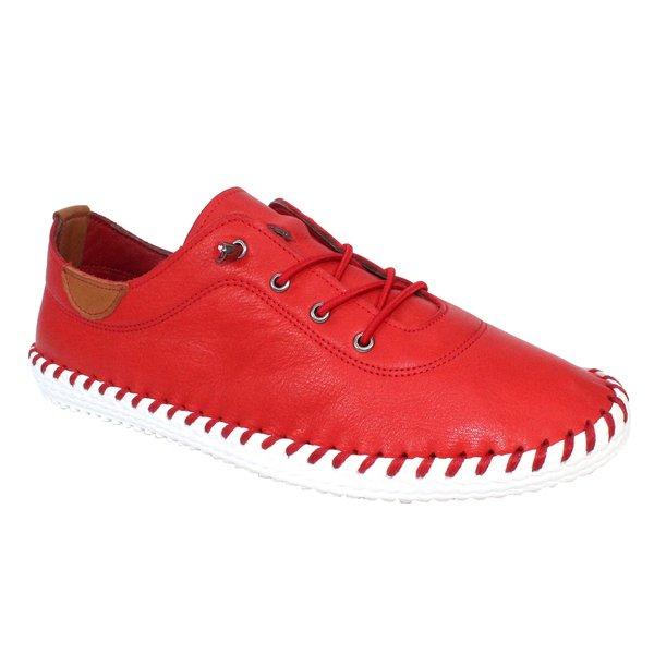 Leinenschuhe St Ives Damen Rot Bunt 36 von Lunar