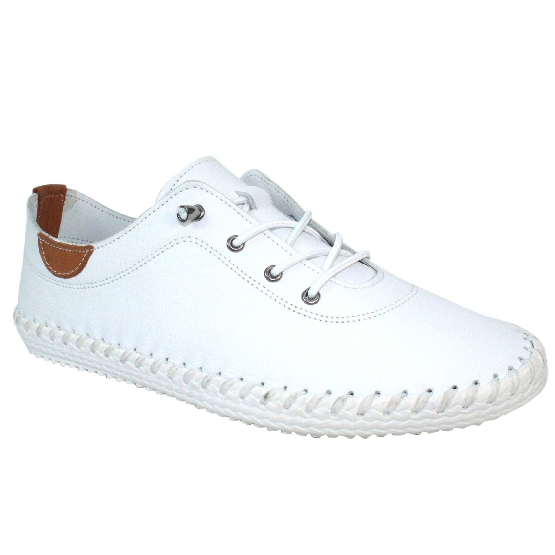 Leinenschuhe St Ives Damen Weiss 38 von Lunar