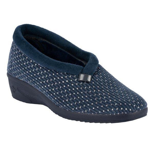 Hausschuhe Greta Damen Blau 38 von Lunar