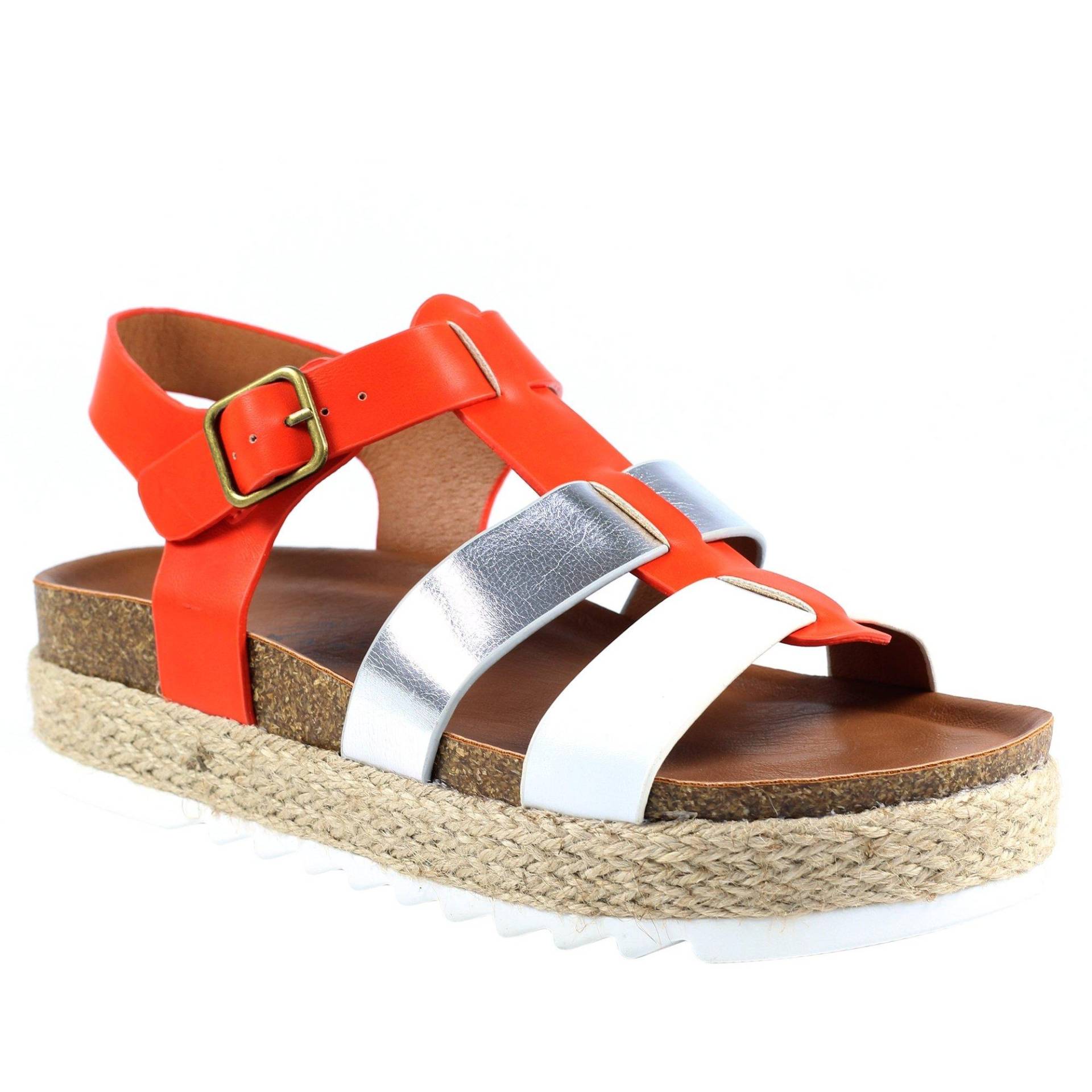 Sandalen Rage Damen Orange 39 von Lunar