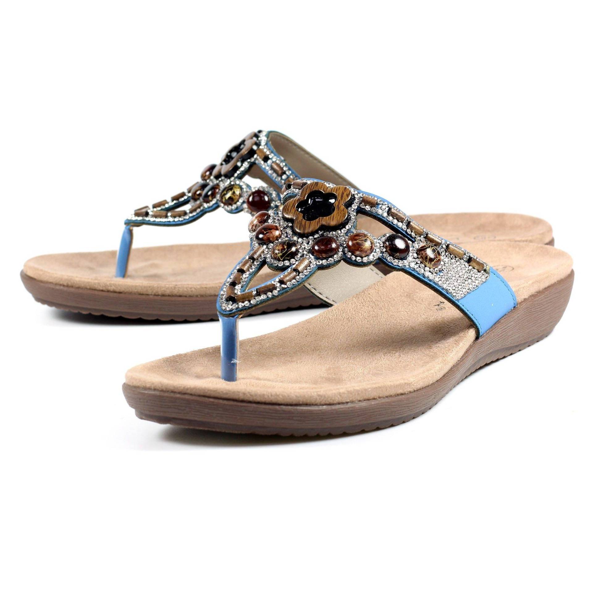 Sandalen Vision Damen Blau 41 von Lunar