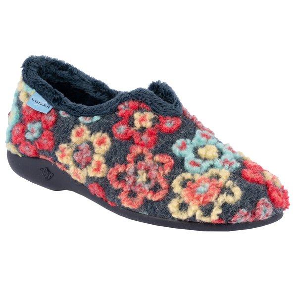 Hausschuhe Hippy Damen Blau 36 von Lunar