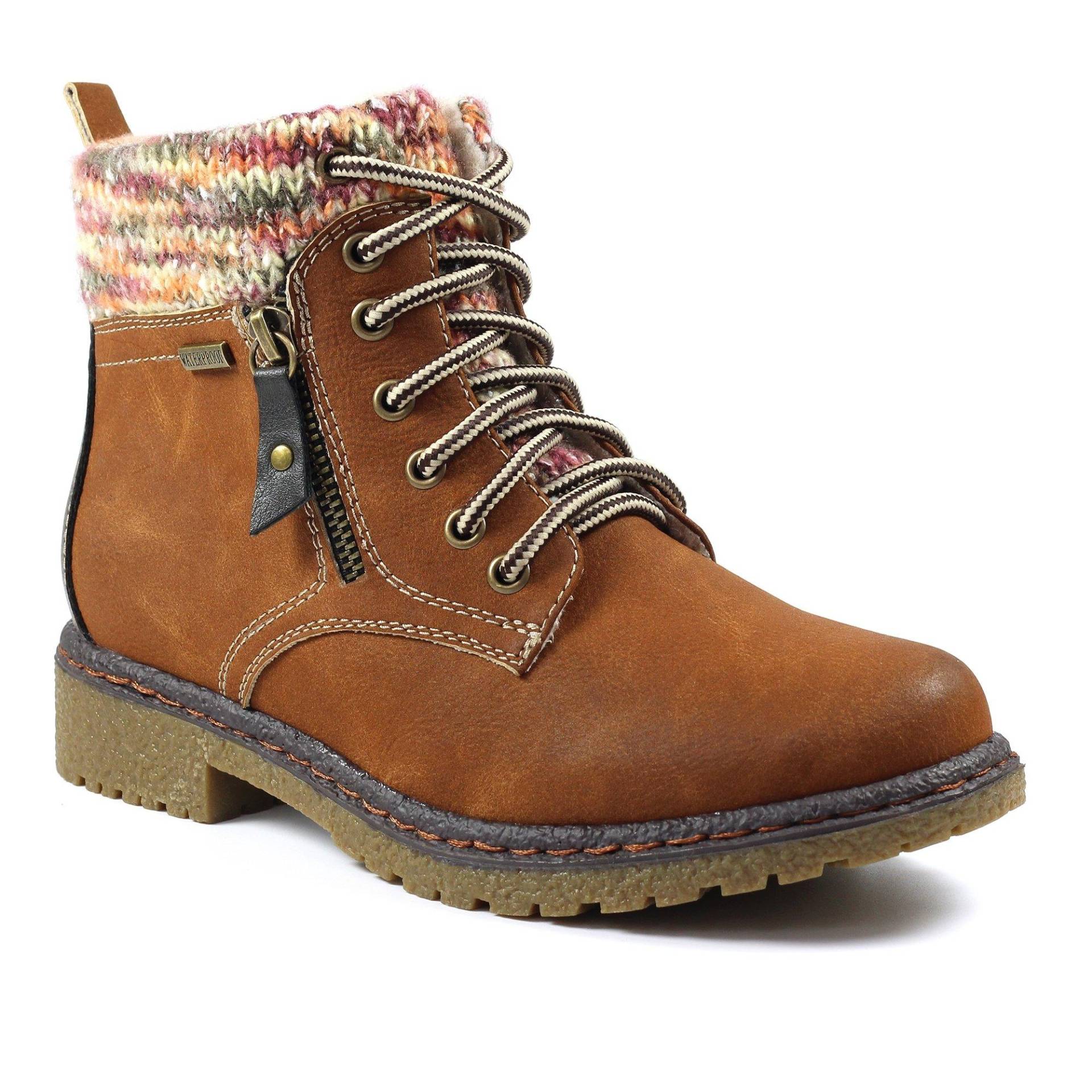 Stiefeletten Jalapeno Damen Tan 38 von Lunar