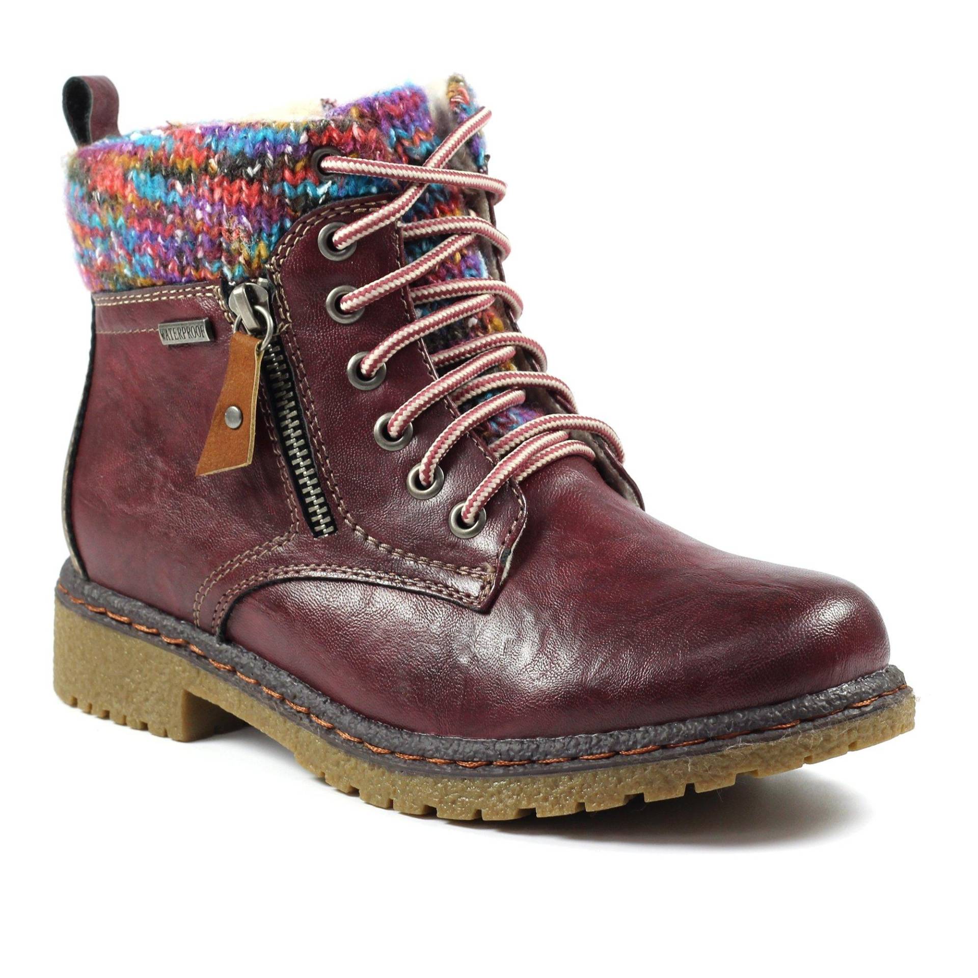 Stiefeletten Jalapeno Damen Weinrot 40 von Lunar