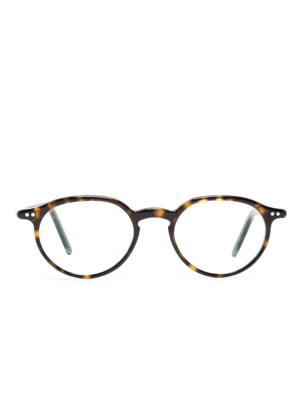 Lunor tortoiseshell-effect round-frame glasses - Brown von Lunor