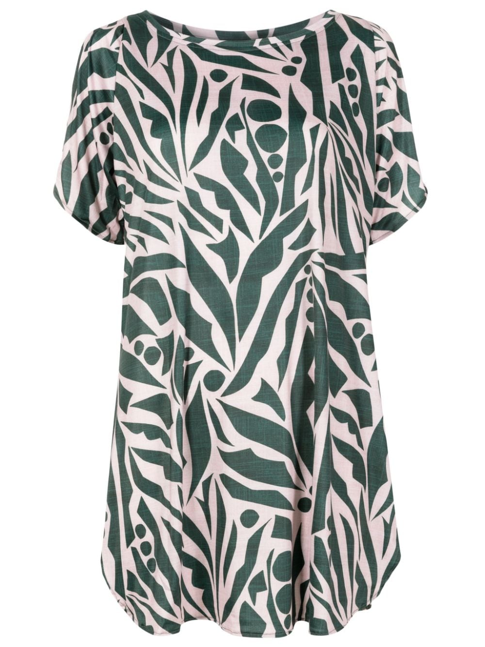 Lygia & Nanny Allat graphic-print tunic dress - Green von Lygia & Nanny