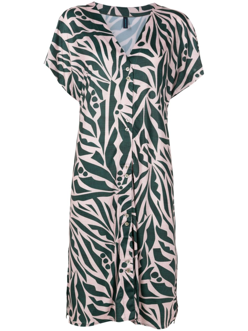 Lygia & Nanny Artemis graphic-print midi dress - Green von Lygia & Nanny