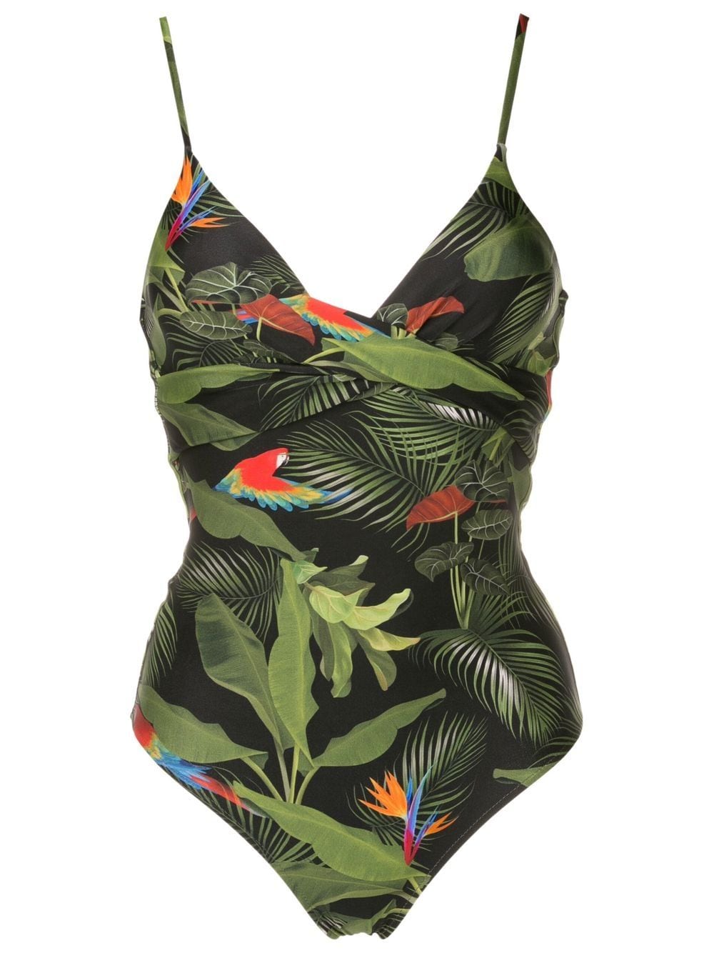 Lygia & Nanny Bianca leaf-print swimsuit - Green von Lygia & Nanny