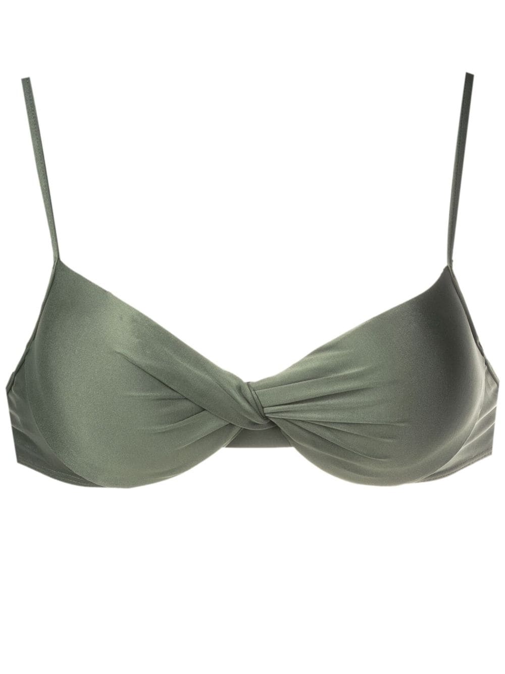 Lygia & Nanny Cassis twisted bikini top - Green von Lygia & Nanny