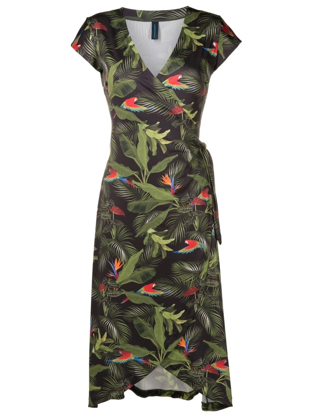 Lygia & Nanny Falcão botanical-print dress - Green von Lygia & Nanny