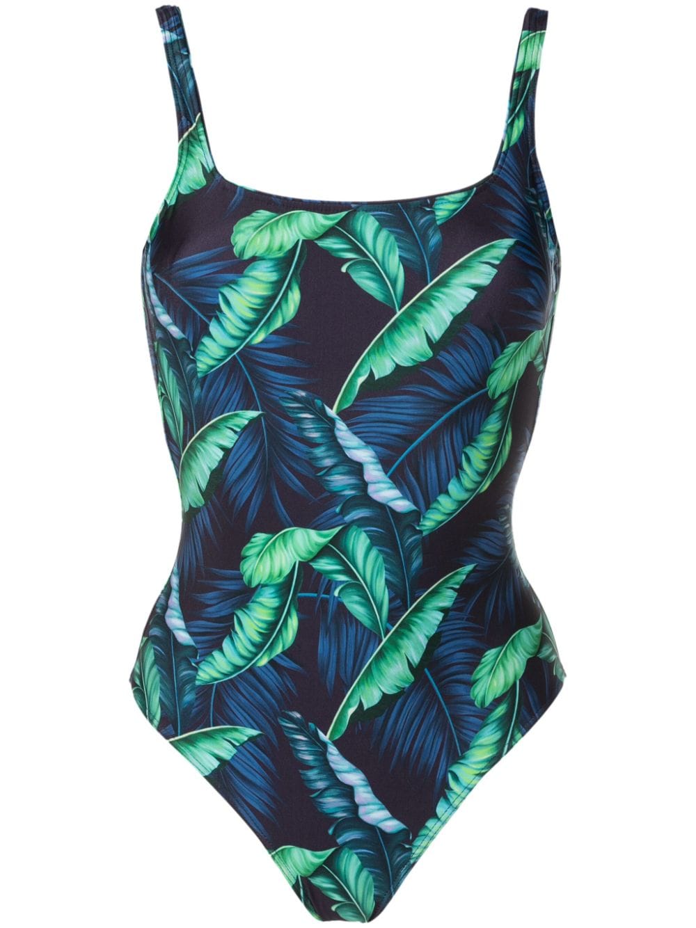 Lygia & Nanny Hapuna leaf-print swimsuit - Blue von Lygia & Nanny