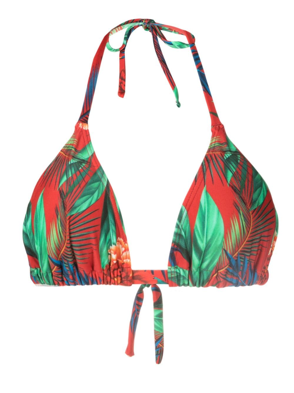 Lygia & Nanny Iasmin floral-print bikini top - Red von Lygia & Nanny