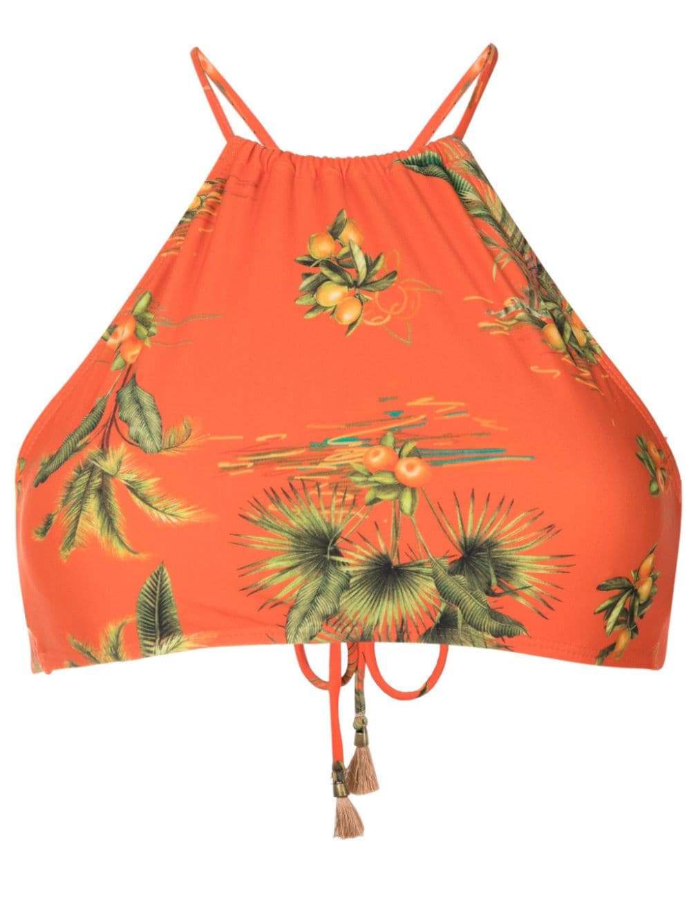 Lygia & Nanny Ilana botanical-print bikini top - Orange von Lygia & Nanny