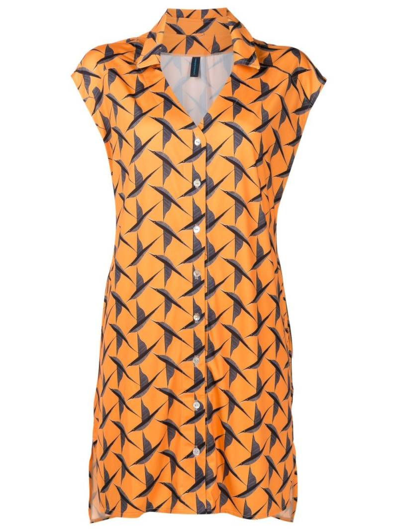 Lygia & Nanny Jamile bird-print shirt dress - Orange von Lygia & Nanny