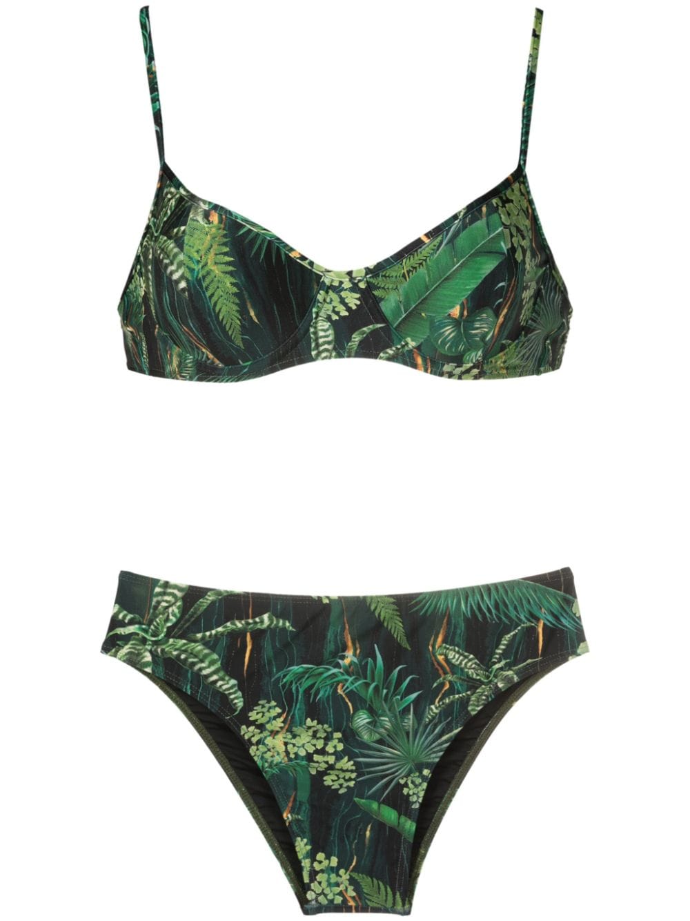 Lygia & Nanny Lilica leaf-print bikini - Green von Lygia & Nanny