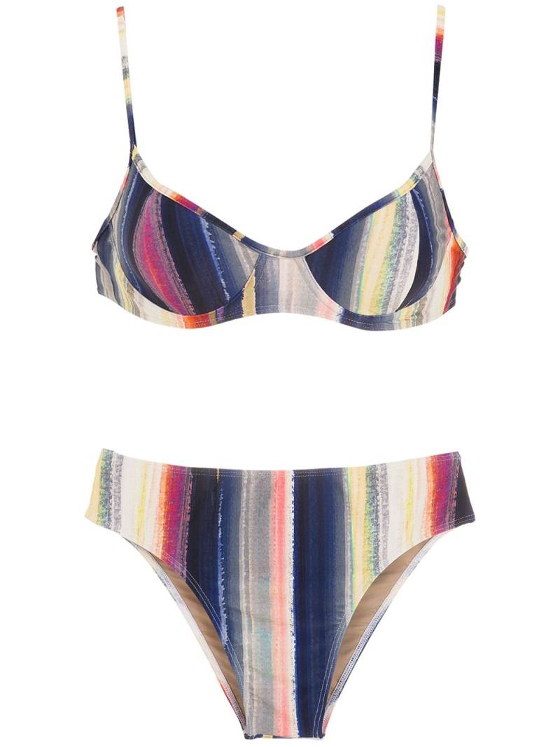 Lygia & Nanny Lilica stripe-print bikini set - Multicolour von Lygia & Nanny