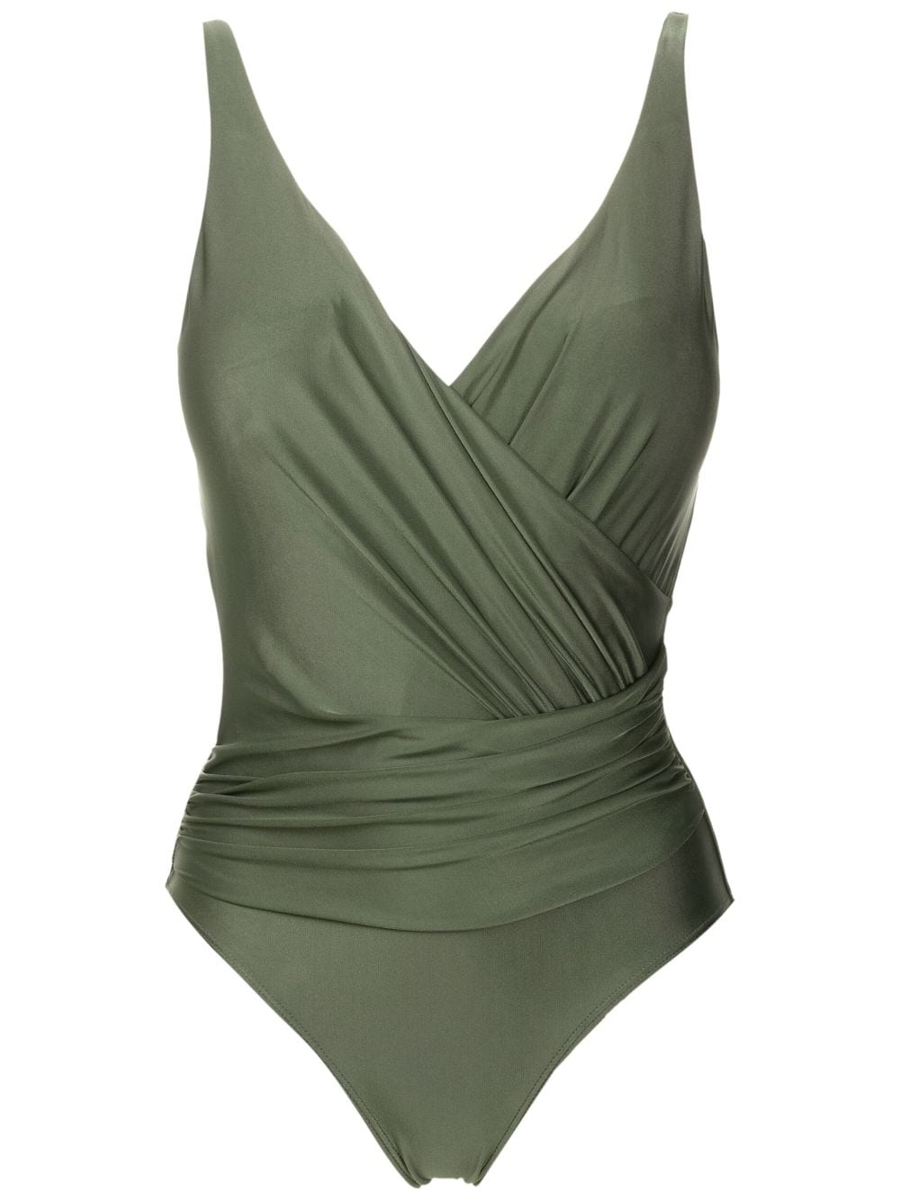 Lygia & Nanny Maísa Liso draped swimsuit - Green von Lygia & Nanny