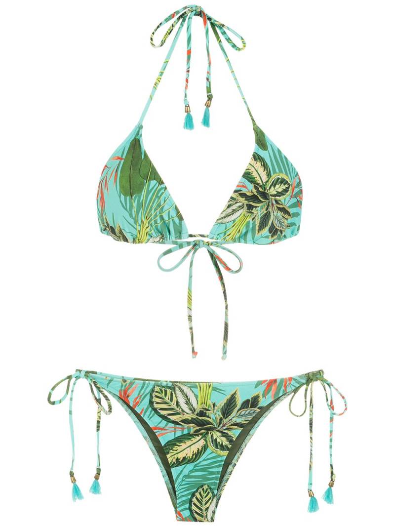 Lygia & Nanny Maya tropical print bikini set - Green von Lygia & Nanny