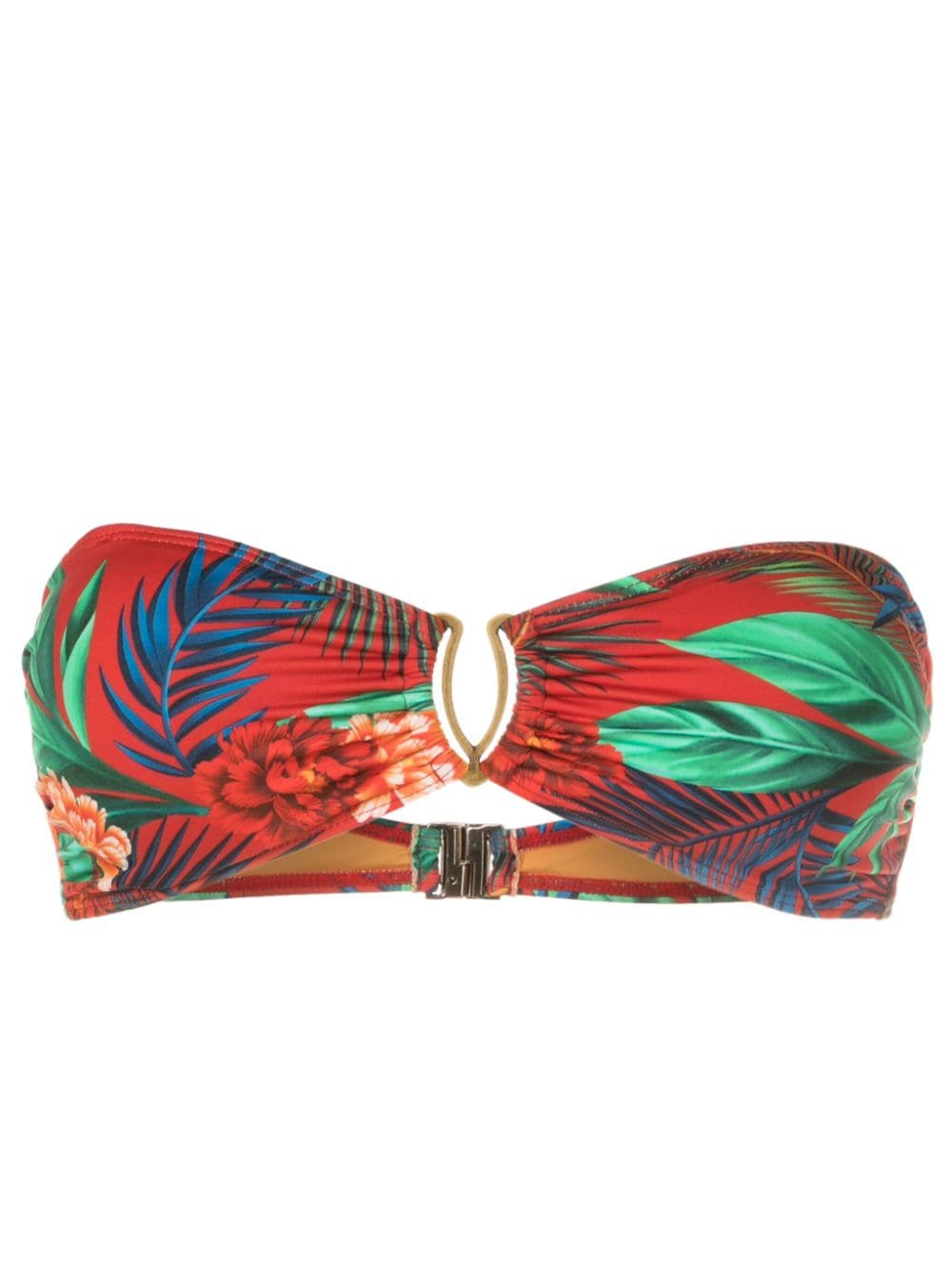 Lygia & Nanny Mika botanical-print bikini top - Red von Lygia & Nanny