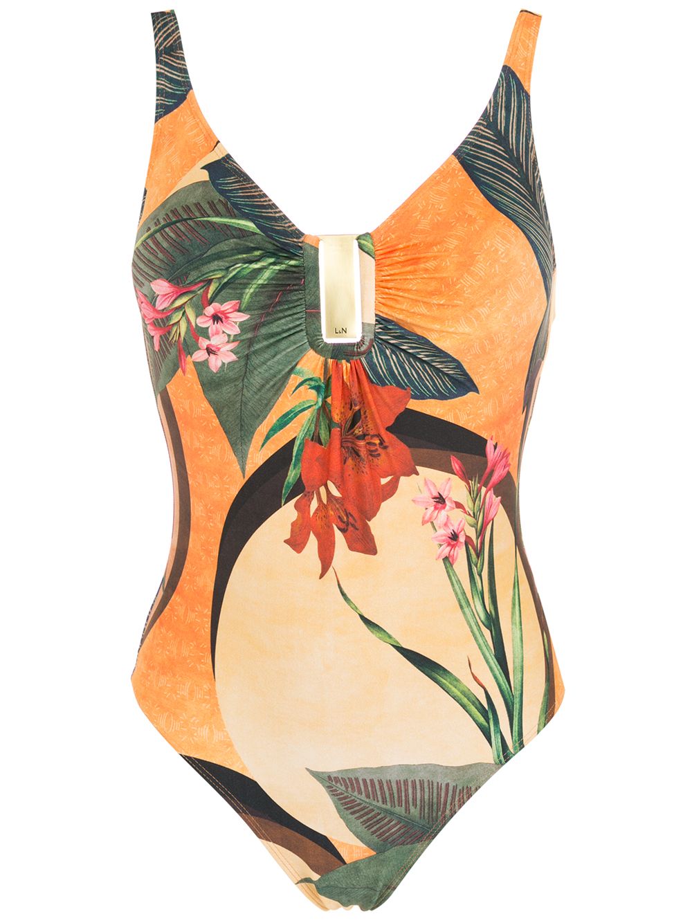 Lygia & Nanny Mirassol floral-print swimsuit - Yellow von Lygia & Nanny