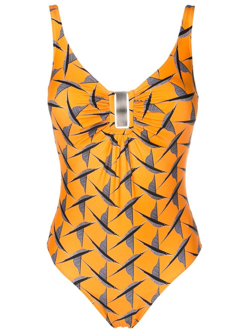 Lygia & Nanny Mirrassol logo plaque swimsuit - Orange von Lygia & Nanny