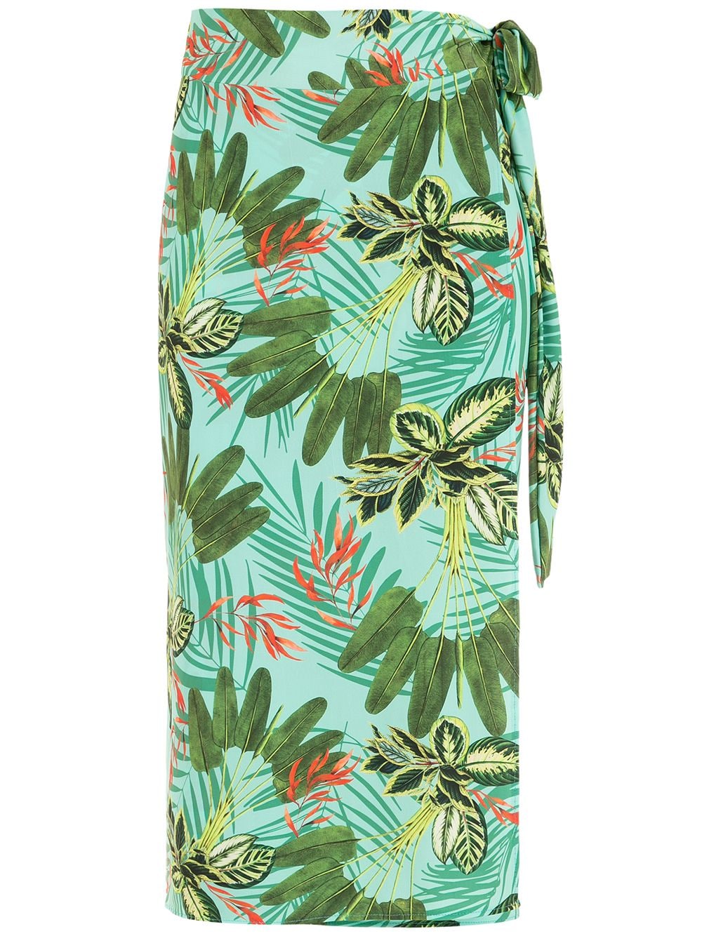 Lygia & Nanny Orixá tropical print pareo - Green von Lygia & Nanny