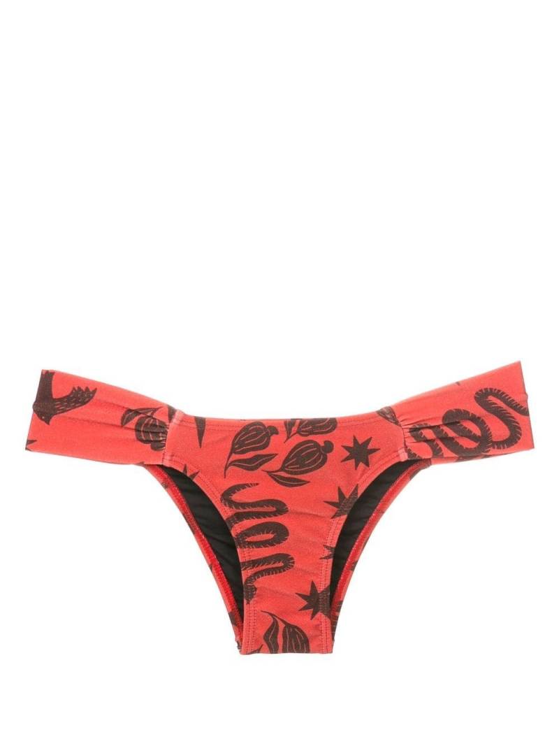 Lygia & Nanny Ritz printed bikini bottoms - Brown von Lygia & Nanny