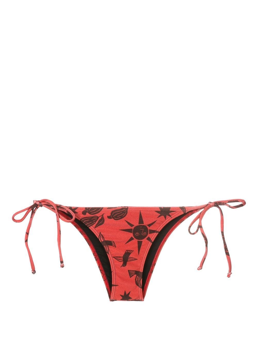 Lygia & Nanny Thai printed bikini bottoms - Brown von Lygia & Nanny