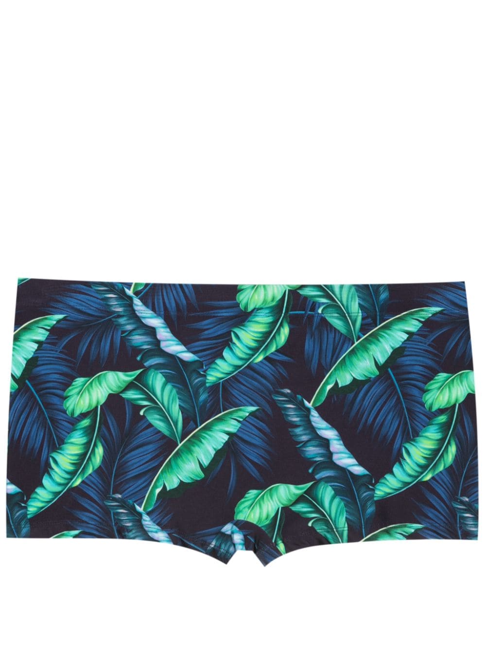 Lygia & Nanny Tijuca leaf-print swimming trunks - Blue von Lygia & Nanny