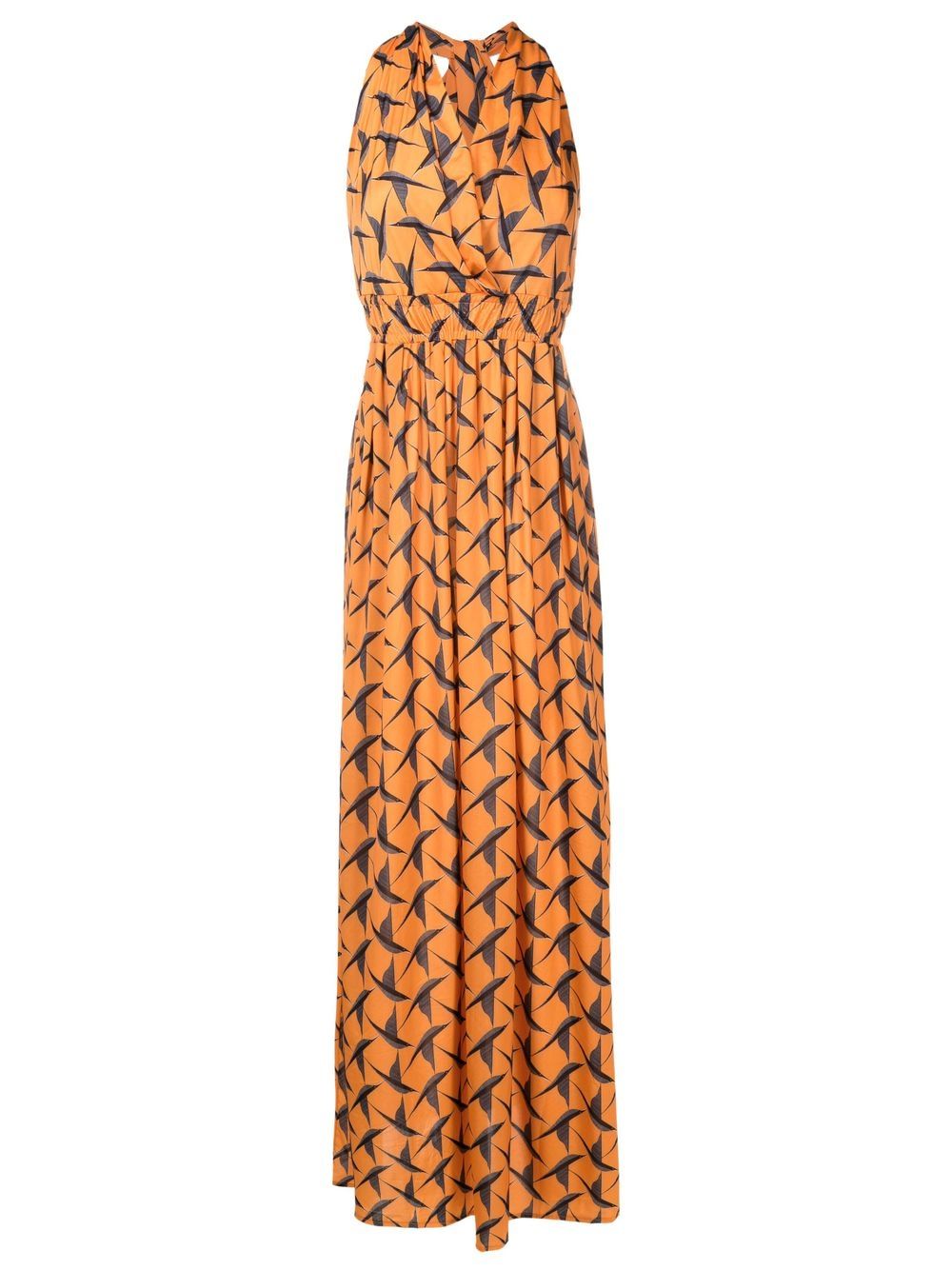 Lygia & Nanny Vênus halterneck long dress - Orange von Lygia & Nanny