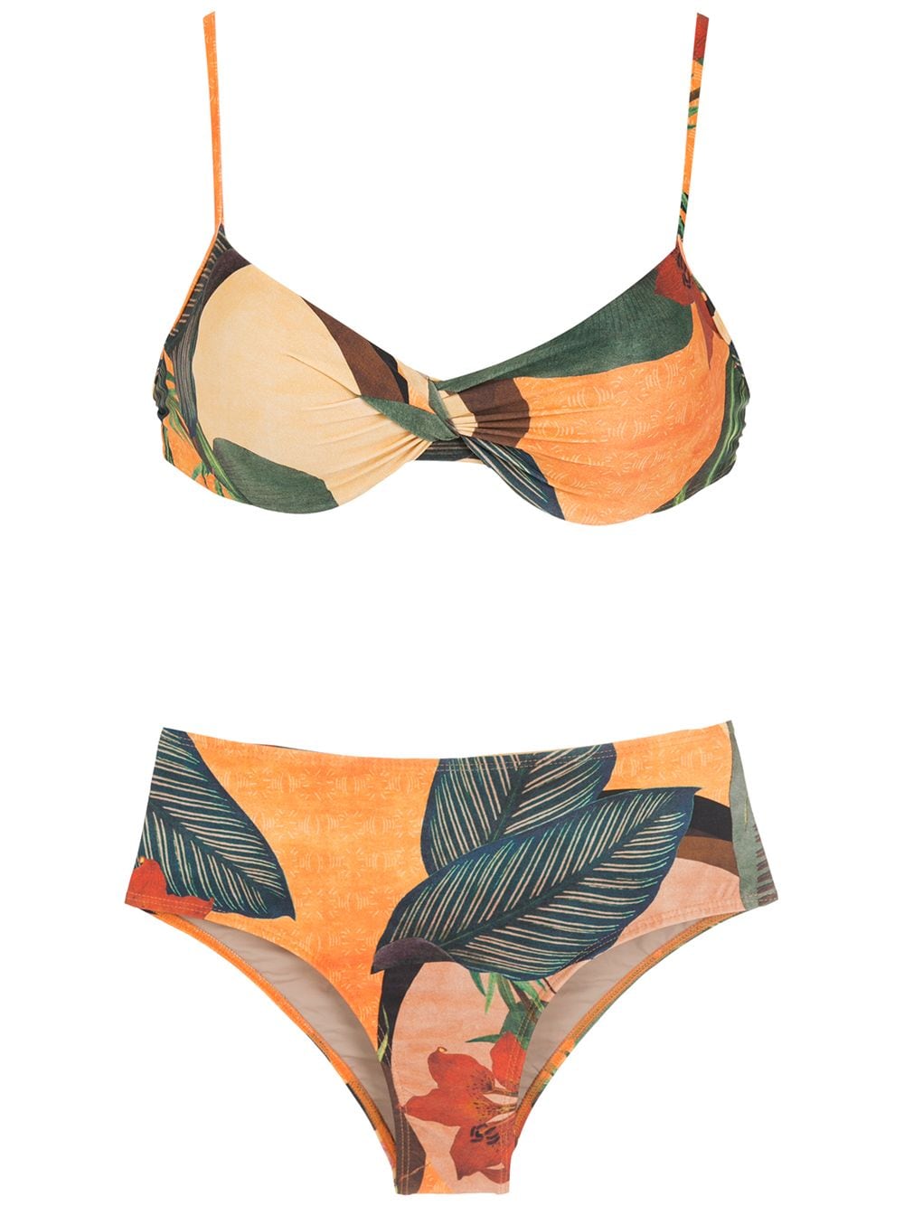 Lygia & Nanny Veronica leaf-print bikini - Yellow von Lygia & Nanny