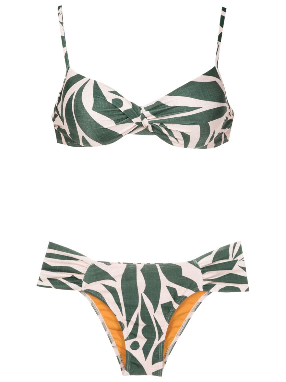 Lygia & Nanny Vitoria abstract-print bikini - Green von Lygia & Nanny