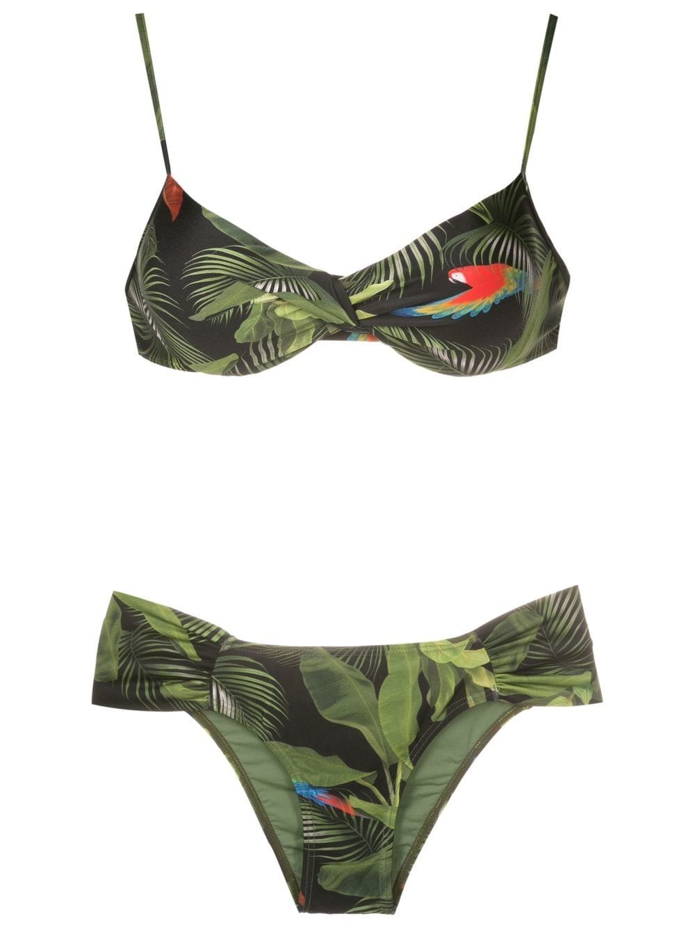 Lygia & Nanny Vitória leaf-print bikini - Green von Lygia & Nanny