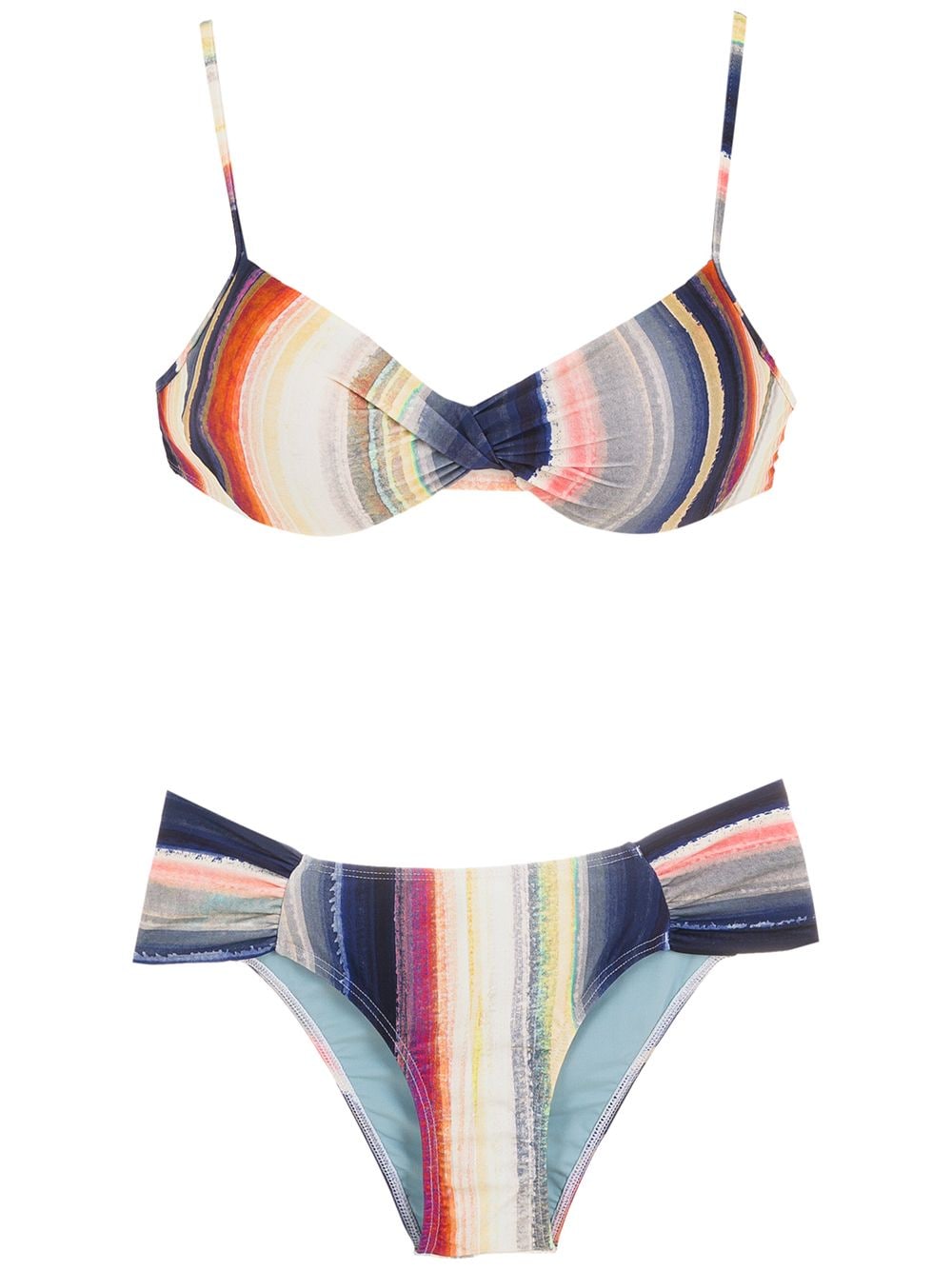 Lygia & Nanny Vitória stripe-print bikini set - Multicolour von Lygia & Nanny