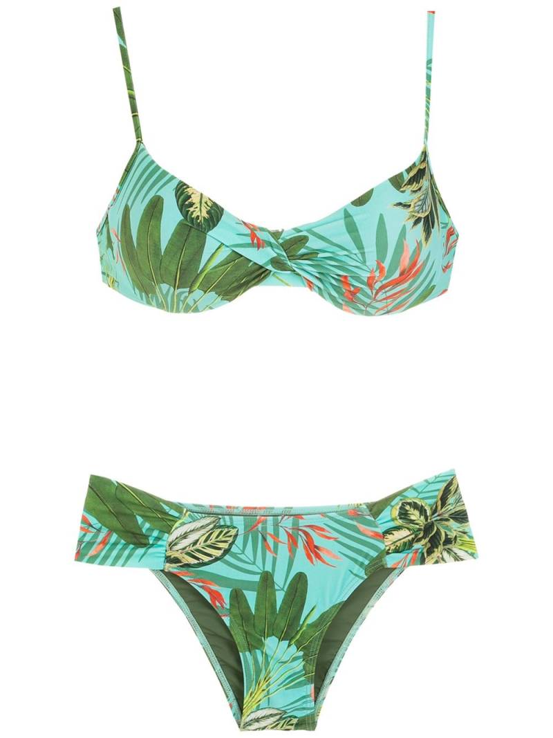 Lygia & Nanny Vitória tropical print bikini set - Green von Lygia & Nanny