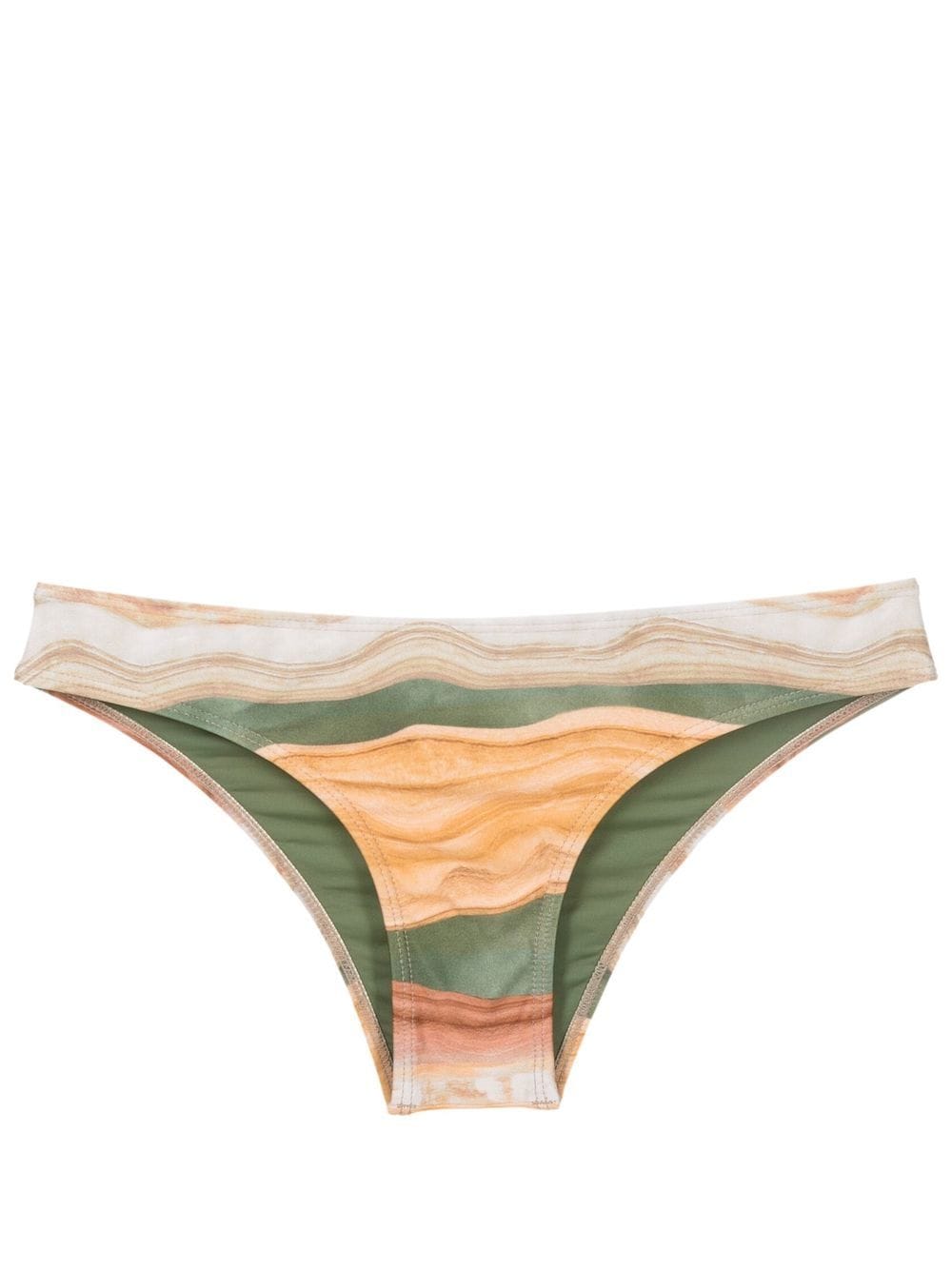 Lygia & Nanny Waikiki wave-print bikini bottoms - Yellow von Lygia & Nanny